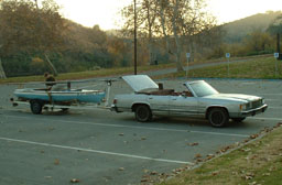 Bottomfeeder towing a boat