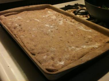 Whole grain pizza crust